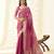 Women's rani silk blend zari woven saree with unstitched silk blouse piece