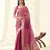 Women's rani silk blend zari woven saree with unstitched silk blend blouse piece