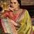 Women's yellow tissue silk zari woven saree with unstitched silk blouse piece