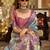 Women's turquoise tissue silk zari woven saree with unstitched silk blouse piece