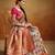 Women's beige tissue silk kalamkari saree with unstitched silk blouse piece