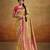 Women's yellow tissue silk kalamkari saree with unstitched silk blouse piece