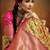 Women's yellow tissue silk kalamkari saree with unstitched silk blouse piece