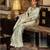 Women's mint satin banarasi silk saree with unstitched silk blouse piece