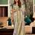 Women's pista handloom silk saree with unstitched silk blouse piece