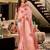Women's onion handloom silk saree with unstitched silk blouse piece