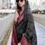 Women's black soft silk bandhani saree with unstitched silk blouse piece