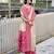 Women's beige soft silk bandhani saree with unstitched silk blouse piece