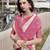 Women's beige soft silk bandhani saree with unstitched silk blouse piece