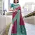 Women's wine soft silk blend bandhani saree with unstitched silk blend blouse piece
