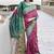 Women's wine soft silk bandhani saree with unstitched silk blouse piece