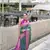 Women's dark green soft silk blend bandhani saree with unstitched silk blend blouse piece