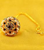 Micro Gold Platted Meenakari Borla