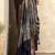 Women's black satin crepe printed saree with unstitched silk blouse piece