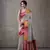 Women's grey modal cotton zari woven saree with unstitched silk blend blouse piece