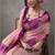 Women's pink modal cotton zari woven saree with unstitched silk blouse piece