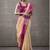 Women's beige modal cotton zari woven saree with unstitched silk blouse piece