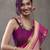 Women's beige modal cotton zari woven saree with unstitched silk blouse piece
