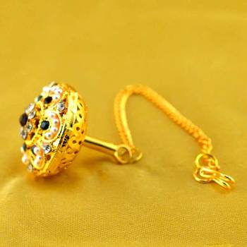 Micro Gold Platted Meenakari Borla 2