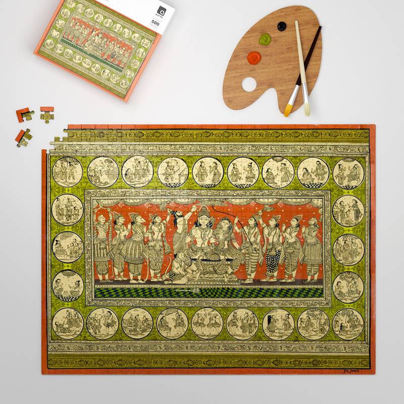Puzzle - pattachithra - 500 pieces - 2d jigsaw puzzle