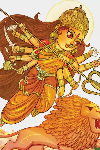 Puzzle - durga - 54 pieces - 2d jigsaw puzzle