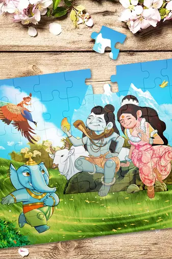 Puzzle - ganesha - 54 pieces - 2d jigsaw puzzle