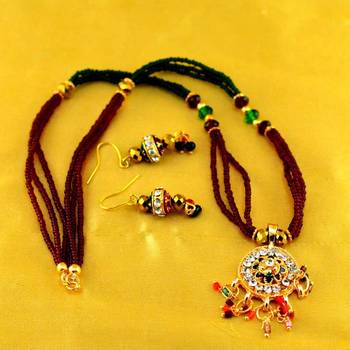 Moti Mala Mangalsutra With Earing 1