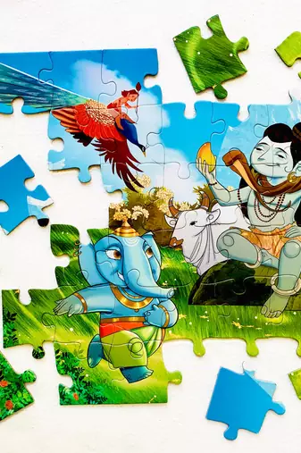 Puzzle - ganesha - 54 pieces - 2d jigsaw puzzle