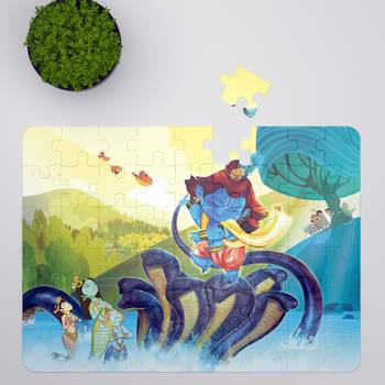 Puzzle - krishna - 54 pieces - 2d jigsaw puzzle 2