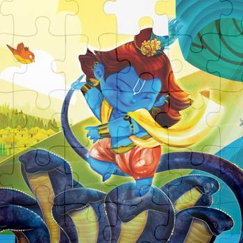 Puzzle - krishna - 54 pieces - 2d jigsaw puzzle 3