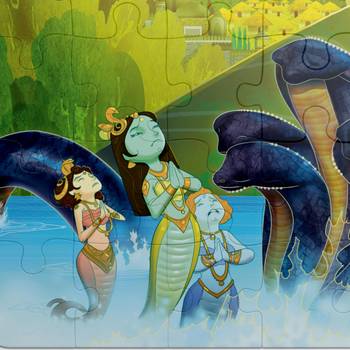 Puzzle - krishna - 54 pieces - 2d jigsaw puzzle 4
