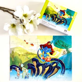 Puzzle - krishna - 54 pieces - 2d jigsaw puzzle 5