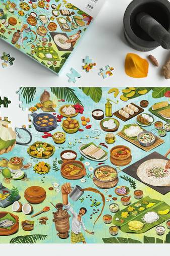 Puzzle - melting pot - 100 pieces - 2d jigsaw puzzle