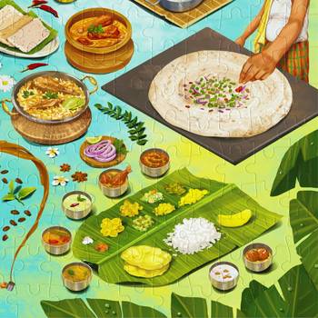 Puzzle - melting pot - 100 pieces - 2d jigsaw puzzle 4
