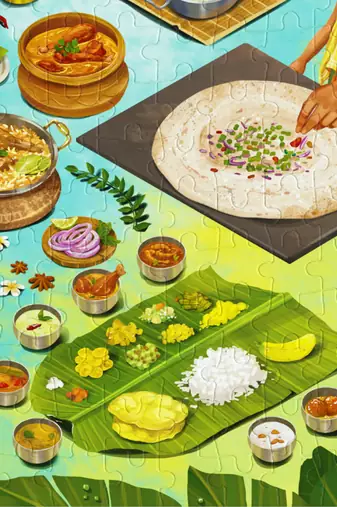 Puzzle - melting pot - 100 pieces - 2d jigsaw puzzle