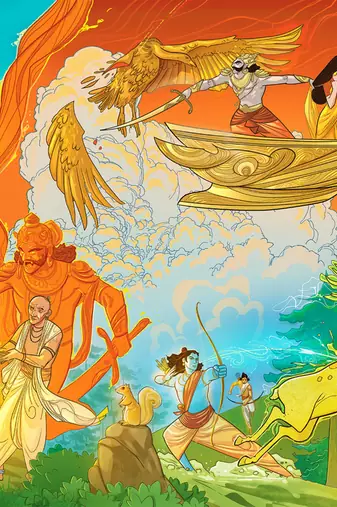 Puzzle - vanavas ramayan - 100 pieces - 2d jigsaw puzzle