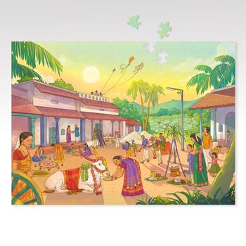 Puzzle - sankranti - 300 pieces - 2d jigsaw puzzle 2