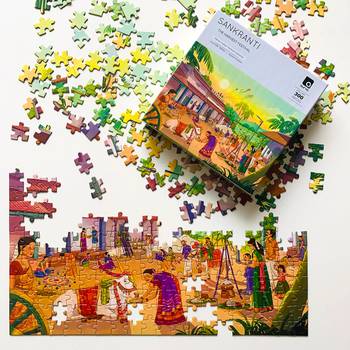 Puzzle - sankranti - 300 pieces - 2d jigsaw puzzle 3