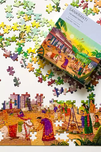 Puzzle - sankranti - 300 pieces - 2d jigsaw puzzle