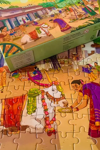 Puzzle - sankranti - 300 pieces - 2d jigsaw puzzle
