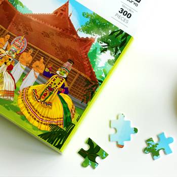 Puzzle - kathakali - 300 pieces - 2d jigsaw puzzle 4