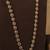 Paisley oval shape gold plated brown kundan stone long haram necklace set with maang tikka for women
