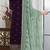 Dark purple embroidered faux georgette suit 