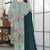 Sky blue embroidered faux georgette suit 