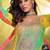 Yellow chinon free size stitched suit with embroidery & sequence work-full stitched free size