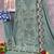 Green embroidered faux georgette suit 
