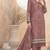 Brown embroidered faux georgette suit 