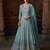 Blue real georgette anarkali Suit 