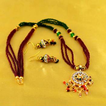 Moti Mala Mangalsutra With Earing 2