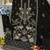 Black faux georgette semi stitched suit with embroidery work